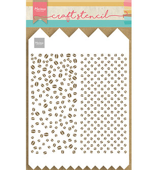 PS8091 Craftstencil  Slimline A4 Coffee Beans