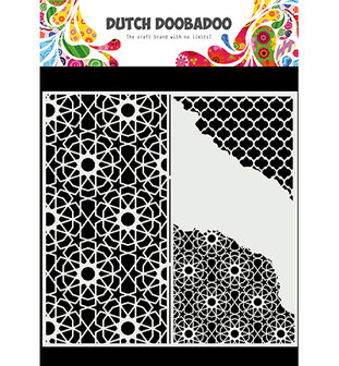 470.784.004 Dutch Mask Art Slimline Cracked Patterns