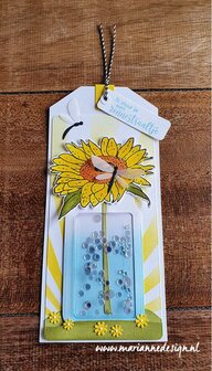 TC0903 Marianne Design - Clearstamps and dies - Tiny&#039;s Flowers - Sunflower vb