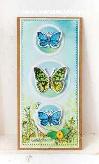 TC0879  Clearstamps and Dies - Marianne Design - Tiny&#039;s Butterflies vb