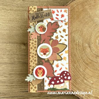 PS8168 Mask stencil - Marianne Design - Welcome Fall by Marleen