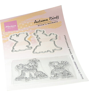 Clearstamps and dies - Marianne Design - Eline&#039;s Animals - Autumn Birds