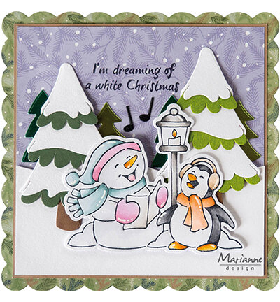 EC0205 Clearstamps and dies - Marianne Design - Eline's Animals - Snowman & Pinguin.jpg