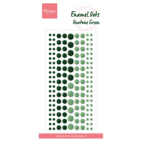 Enamel Dots - Duotone Green