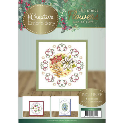 Jeanine's Art - Borduurboek Creative Embroidery 17 - - Christmas Flowers CB10017