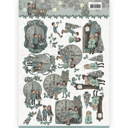 CD11149 3D Knipvel - Amy Design - Christmas wishes - 12 O'Clock