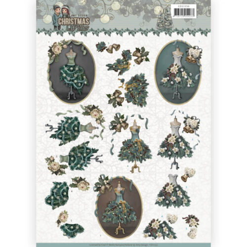 CD11150 3D Knipvel - Amy Design - Christmas wishes - Well Dressed