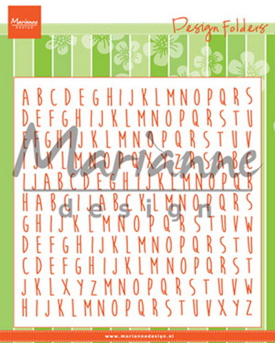 Embossingmal -designfolder ABC Marianne Design