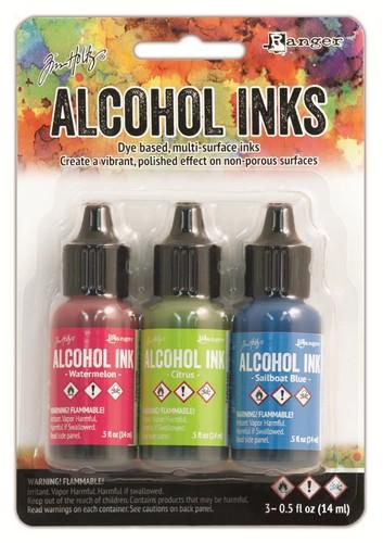 Ranger Alcohol Ink Kits Dockside Picnic Watermelon,Citrus,.. TAK25962 Tim Holtz Ranger Alcohol Ink Kits Dockside Picnic Watermelon,Citrus,.. TAK25962 Tim Holtz