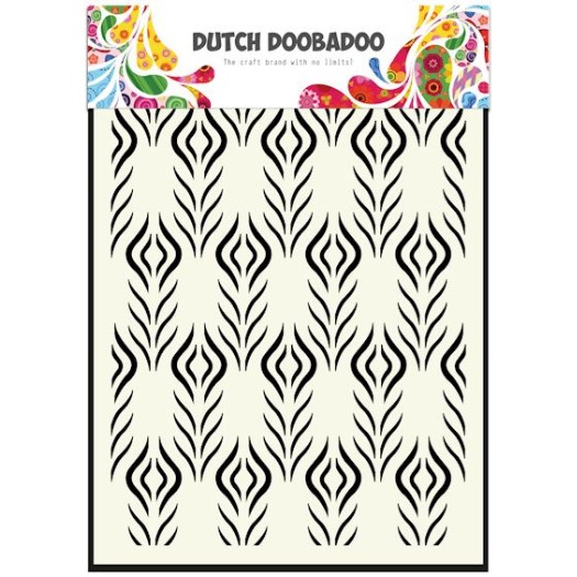 Dutch Mask Art A5 Floral Feather