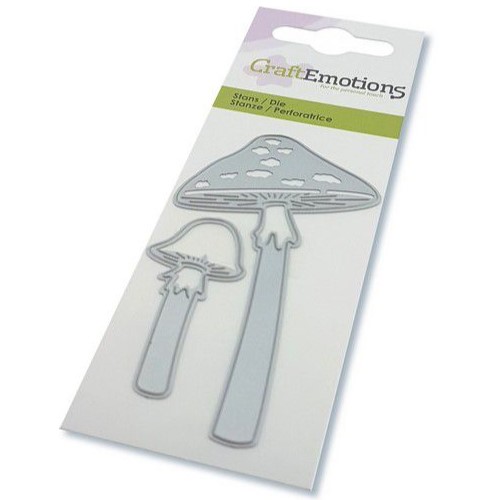 115633-0275 CraftEmotions Die - paddestoelen lange steel Card 5x10cm 115633-0275 CraftEmotions Die - paddestoelen lange steel Card 5x10cm