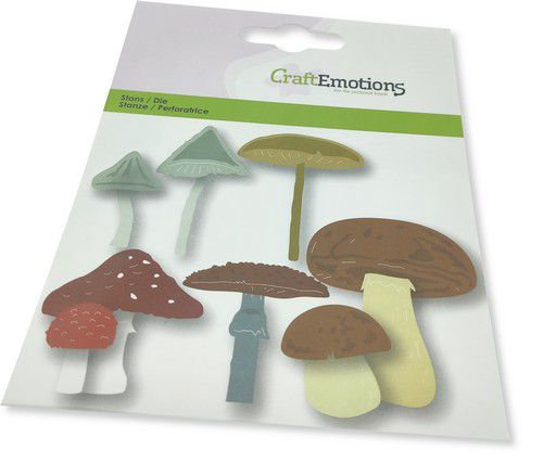 115633-0451 CraftEmotions Die - paddestoelen mix 115633-0451 CraftEmotions Die - paddestoelen mix