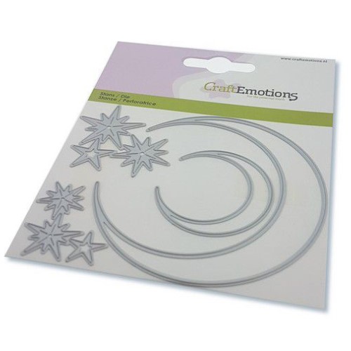 115633/0830 CraftEmotions Die - elfen - maan en sterren CraftEmotions Die - elfen - maan en sterren