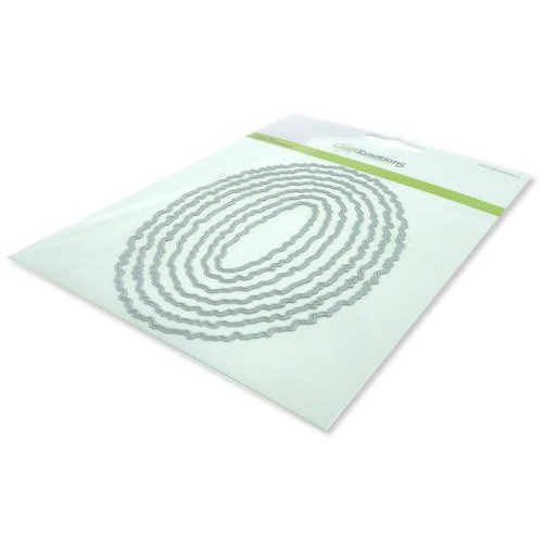 115633-0964 CraftEmotions Big Nesting Die - deckle ovalen Card Big Nesting Die - deckle ovalen Card