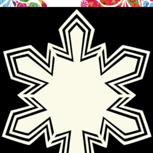 Dutch Doobadoo sjabloon Shape Art Frame Snowflake