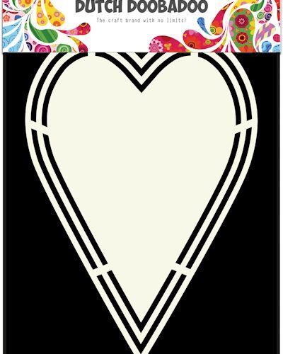 Dutch Doobadoo Shape Art A5 Heart tag