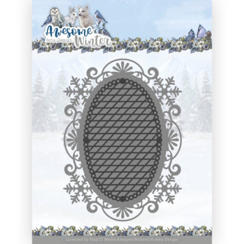 Snijmallen Awesome Winter Lace Oval