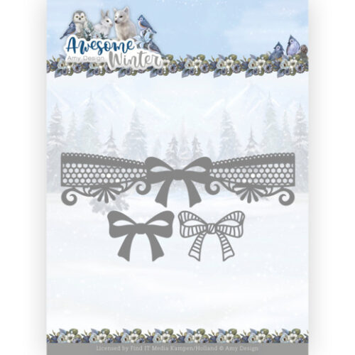 Snijmallen Awesome Winter - Winter Lace Bow