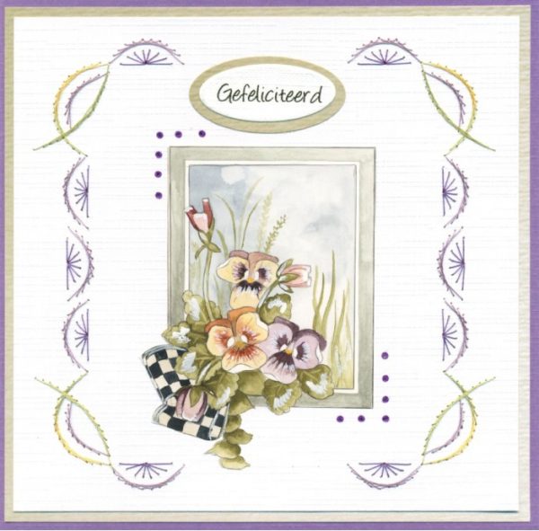 CD11996 - Precious Marieke - Painted Pansies - Pansies and Brushes vb