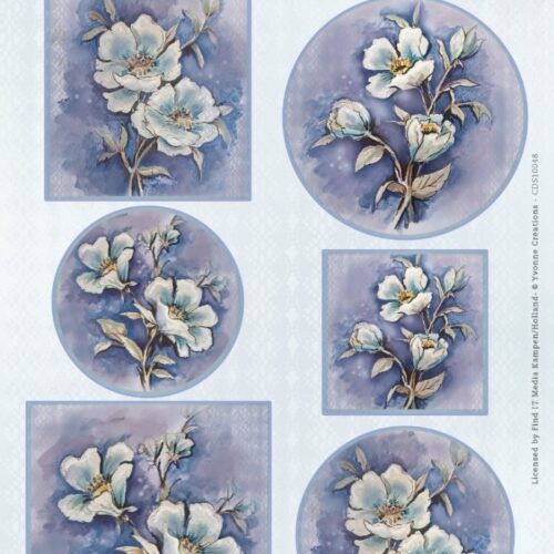 Yvonne Creations - uitdrukvel Scenery - Blue Rose