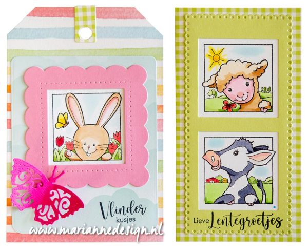 CS1115 Clearstamps - Marianne Design - Peek-a-boo Spring Animals vb
