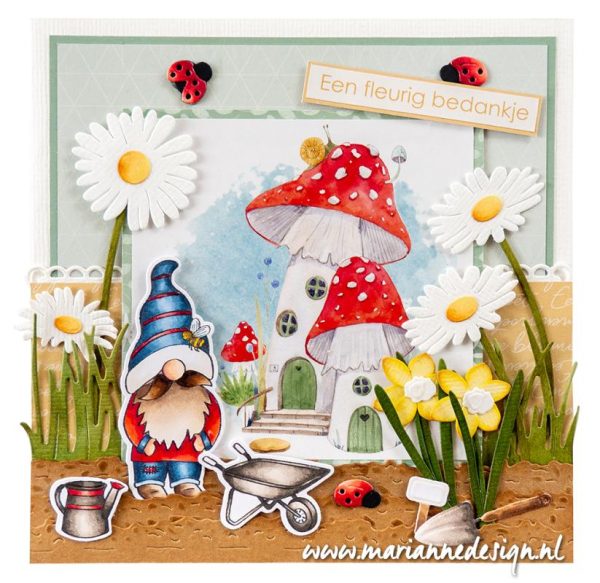 Clearstamps and dies mr.garden gnome