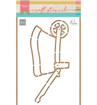 PS8022 Craftstencil Wheelbarrow by Marleen