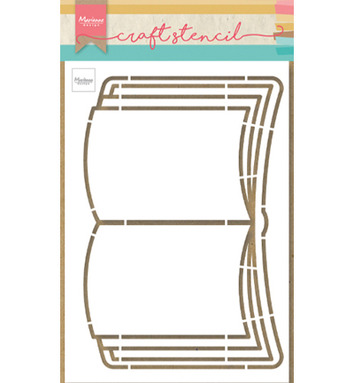 craft stencil open book