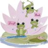 craft stencil waterlilly