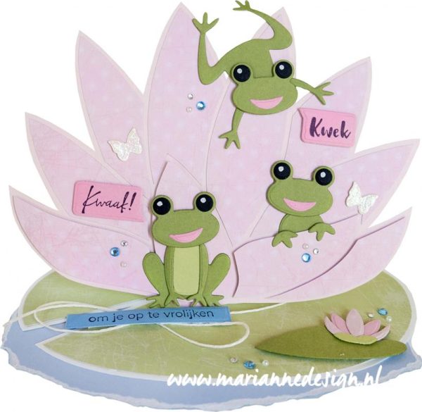 craft stencil waterlilly