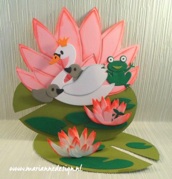 craft stencil waterlilly