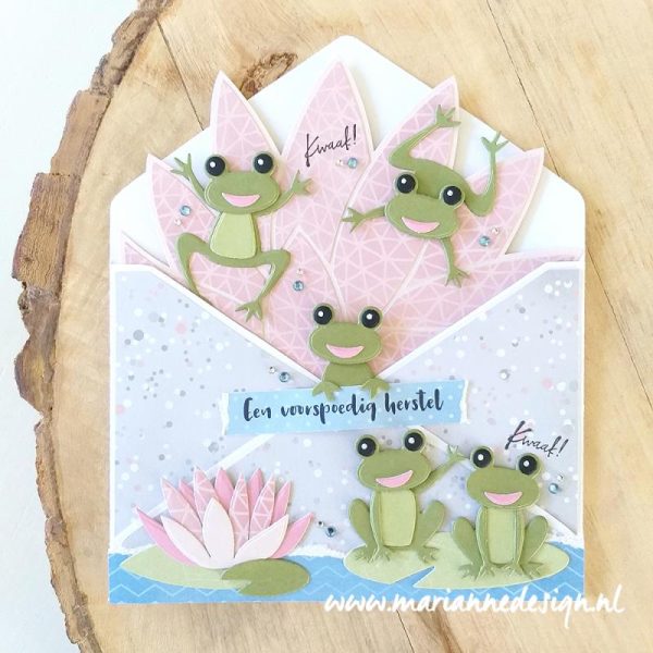 craft stencil waterlilly