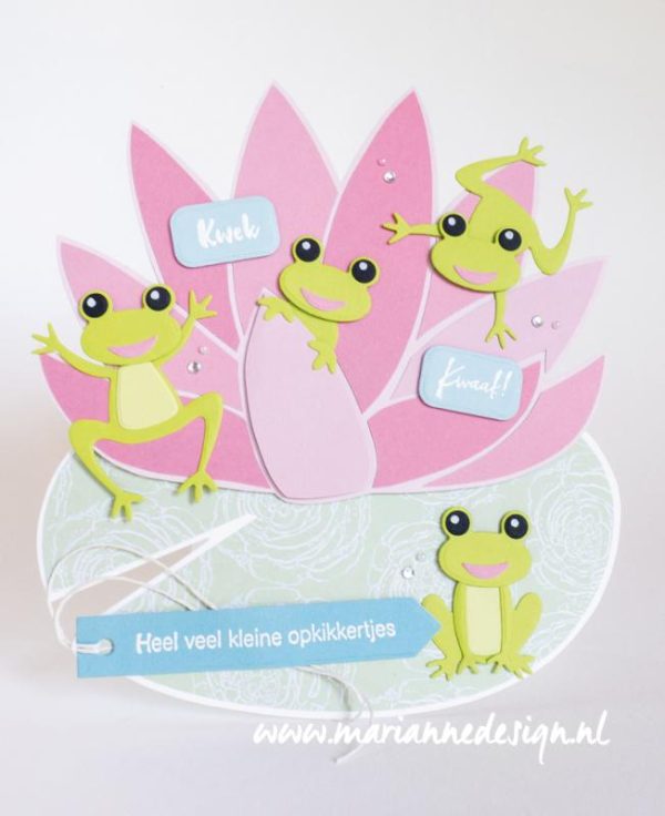 craft stencil waterlilly