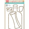 Craftstencil Message in a bottle by Marleen