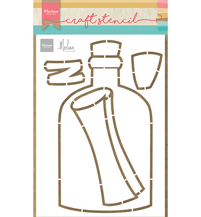 Craftstencil Message in a bottle by Marleen