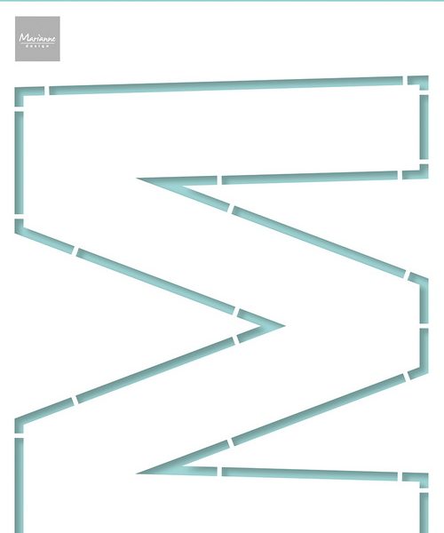 PS8143 Craft stencil - Marianne Design - M-Letter.jpg