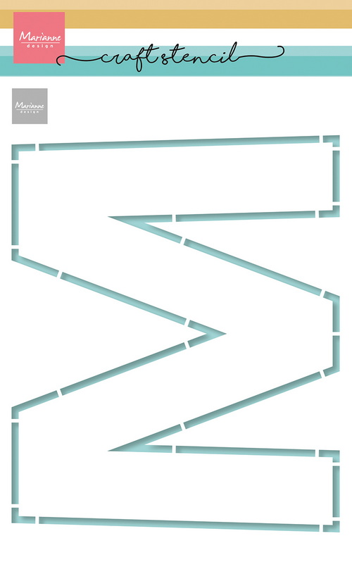 PS8143 Craft stencil - Marianne Design - M-Letter.jpg