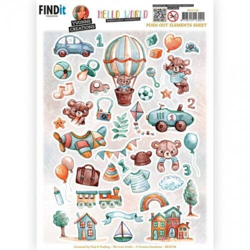 SB10728 Uitdrukvel - Yvonne Creations - Hello World - Small elements