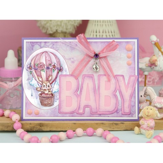 SB10729 Uitdrukvel - Yvonne Creations - Playing Bunny