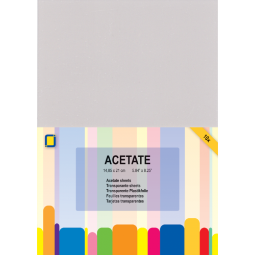 10 acetate sheets a5