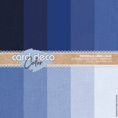 Paperpack A4 linnen design blauw