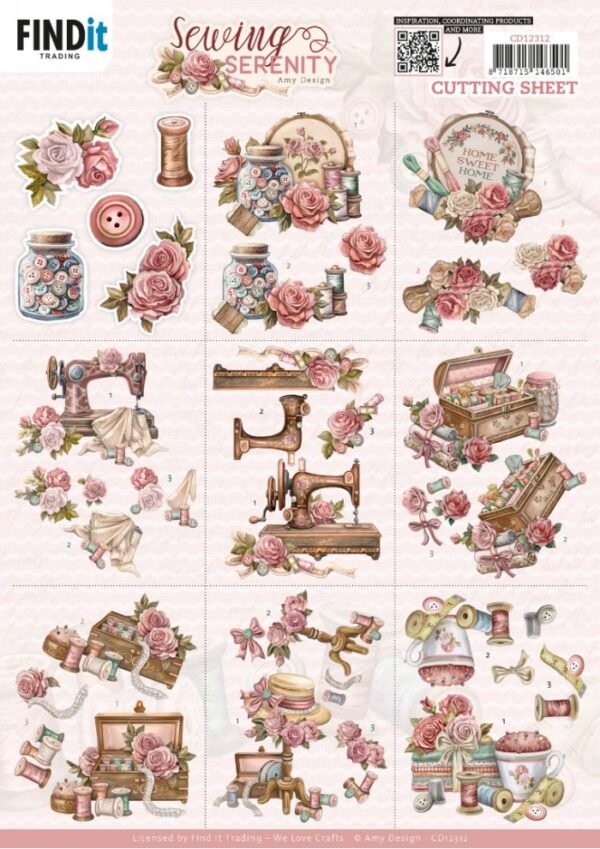 Amy Design - knipvellen -Sewing Serenity Mini Amy Design - knipvellen -Sewing Serenity Mini