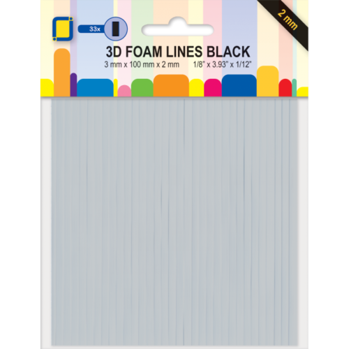3D Foam Black Line