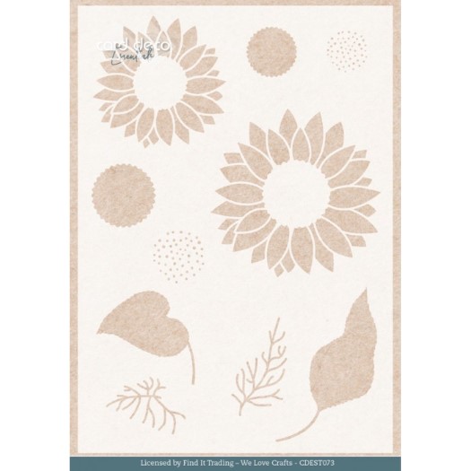 Stencil - Card Deco Essentials - Blooming Sun A5