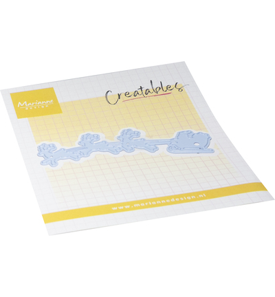 Snijmal kerstman met slede