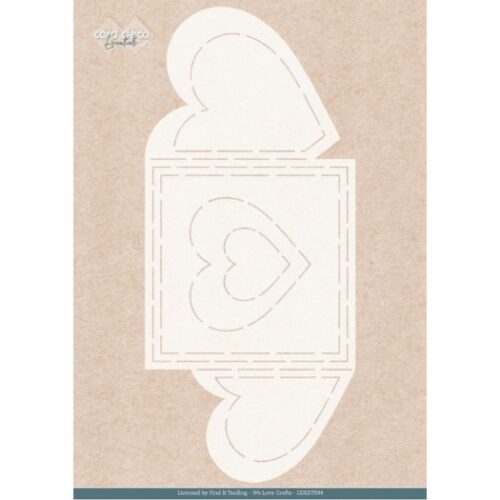 Stencil hartjeskaart